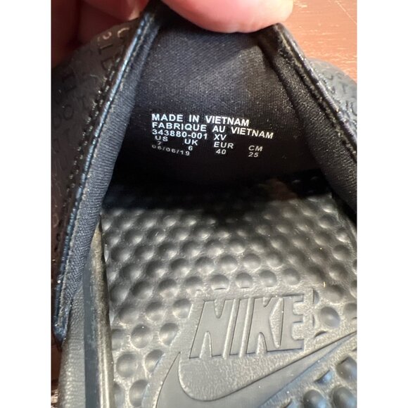 Nike Black Benassi Slides Sandals Size 7 Mens Slip-On Comfort Casual Footwear - Picture 6 of 6